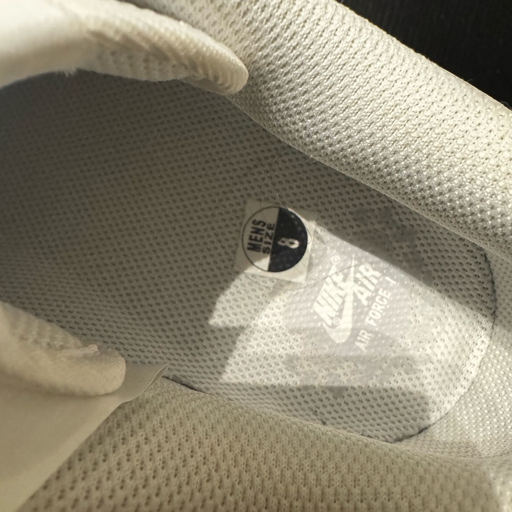 Nike Air Force 1 White Sneakers (Men’s) - Picture 8 of 8
